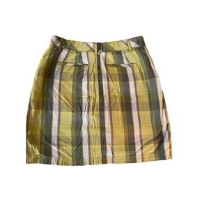 Plaid golf skort